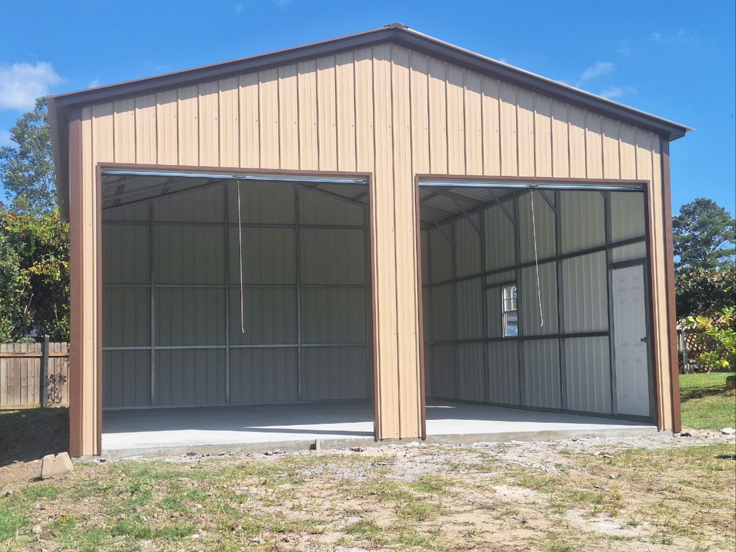 24’x30’x12’ Garage - Vertical A Frame Roof