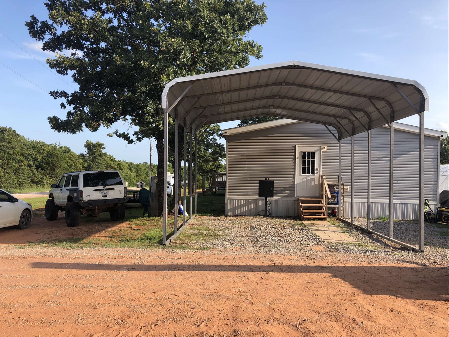 20’x20’x10’ Compact RV Cover - Regular Roof