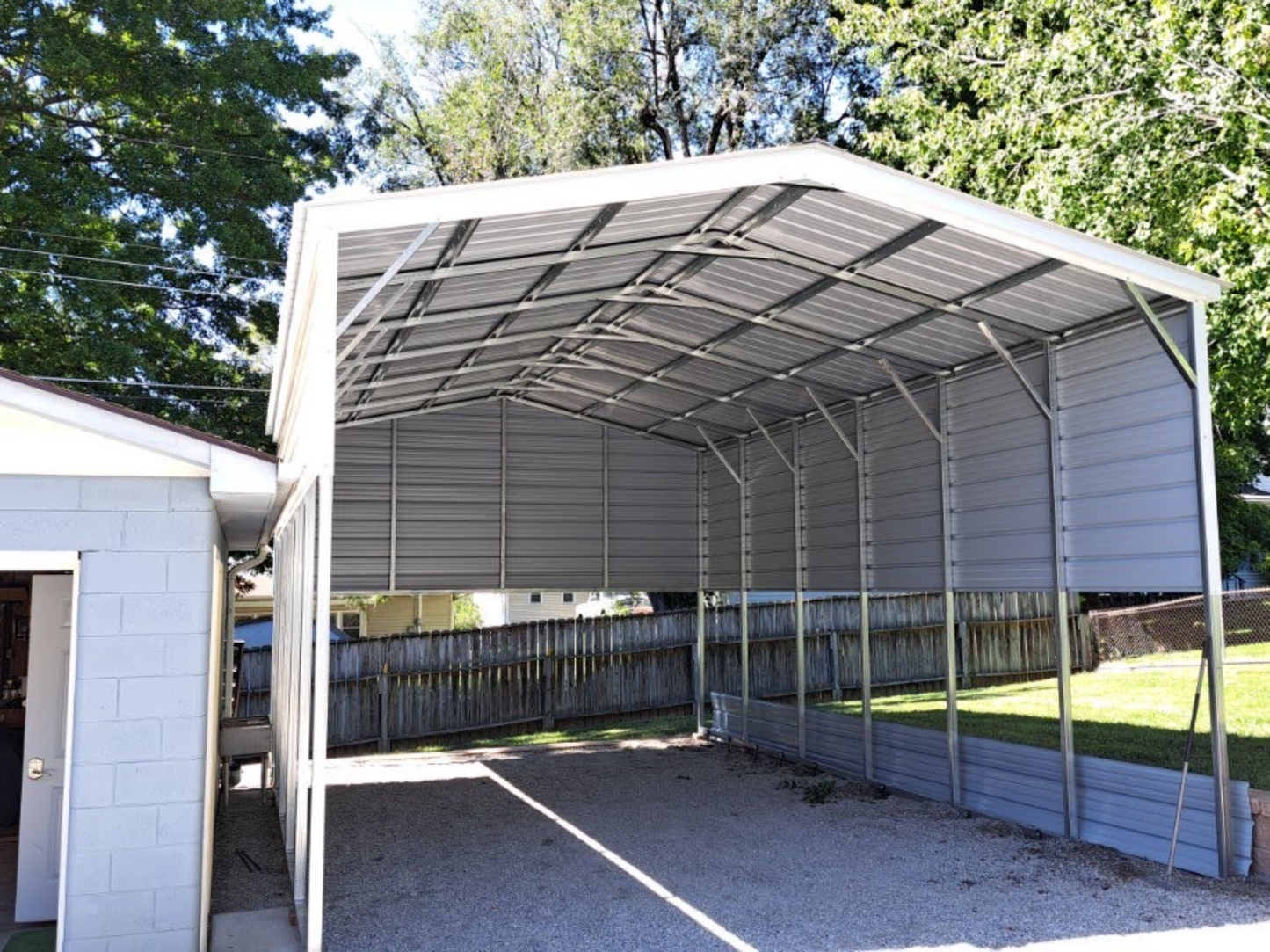 18’x30’x10’ RV Cover - Vertical A Frame Roof