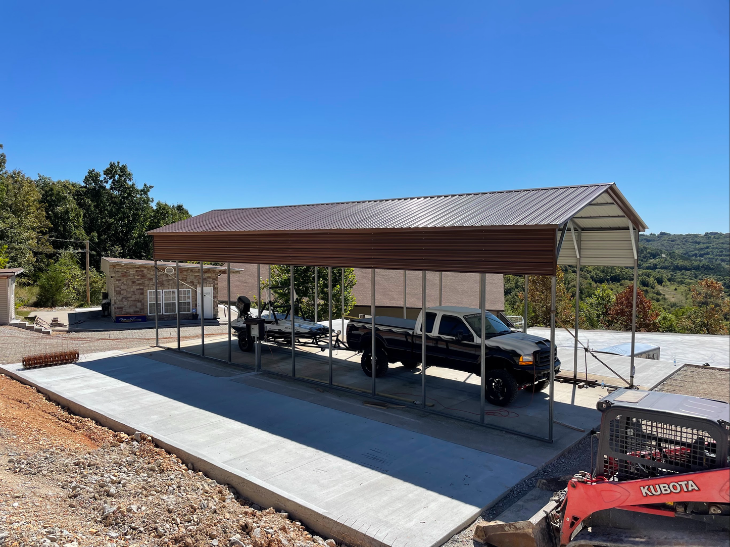 18’x50’x14’ RV Cover - Vertical A Frame Roof