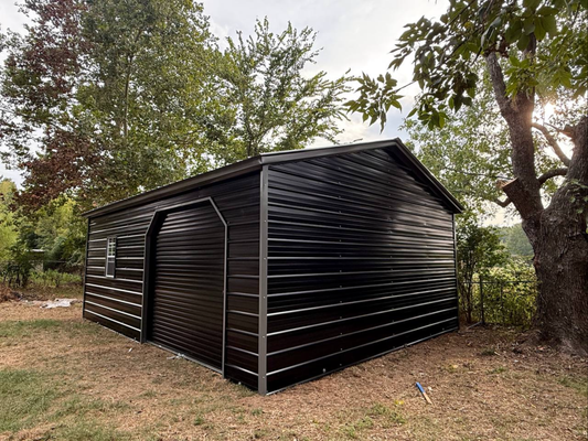 20’x25’x8’ Garage - Vertical A Frame Roof