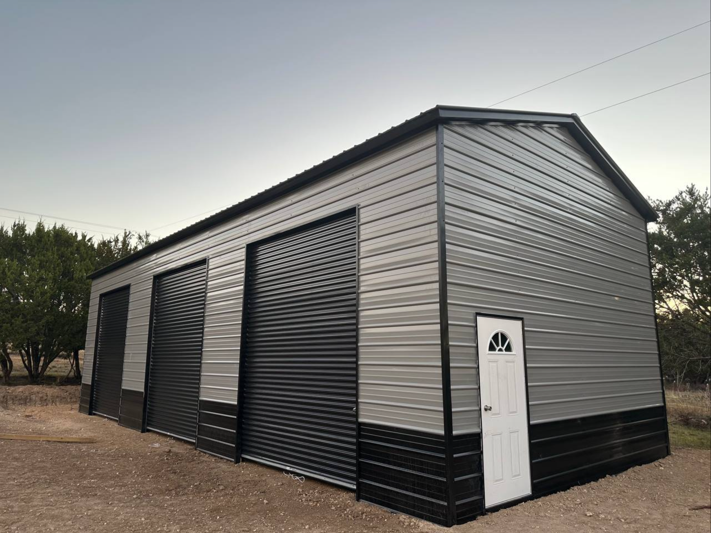 20’x45’x12’ Garage - Vertical A Frame Roof