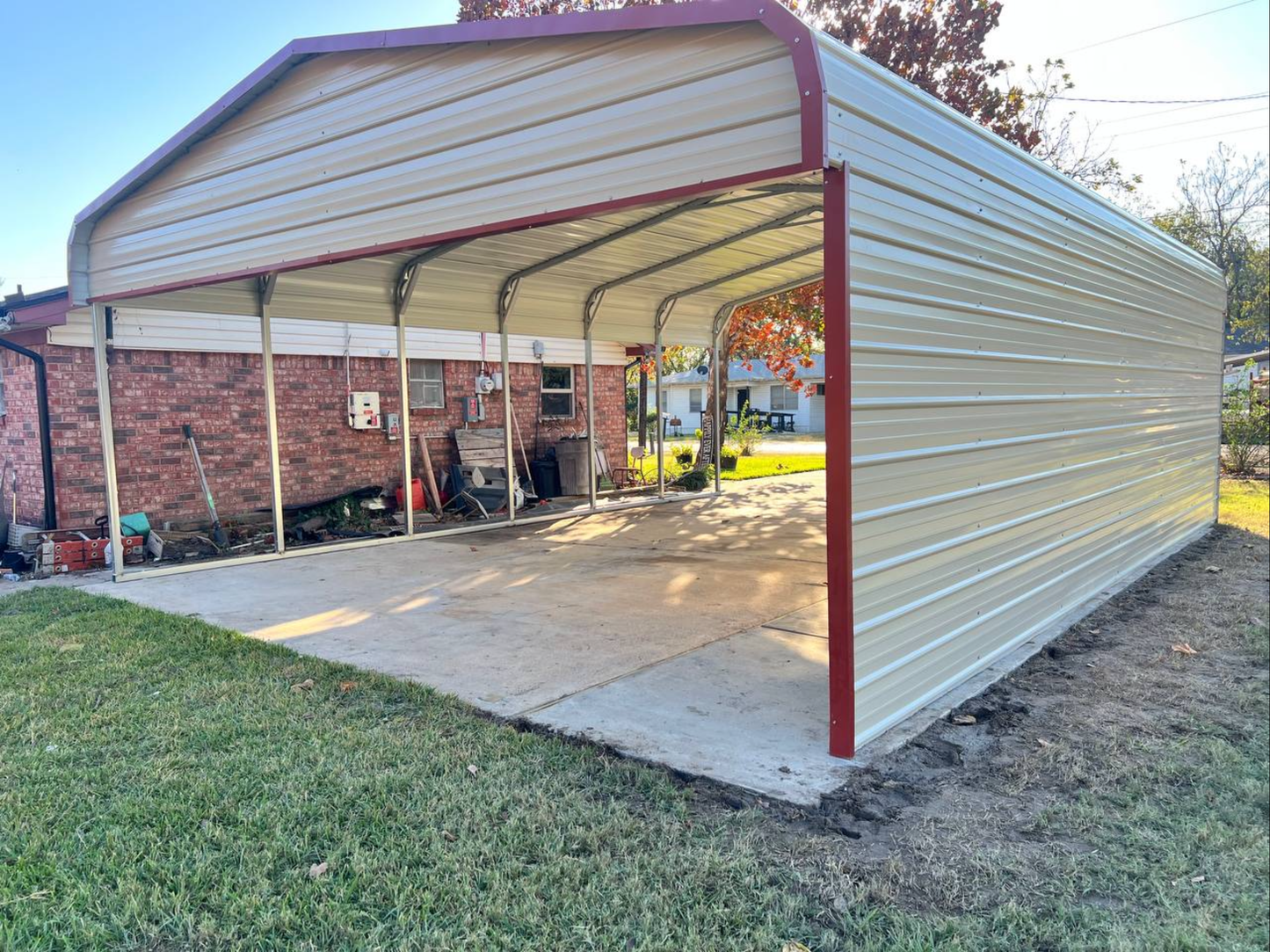 22’x30’x7’ Carport - Regular Roof