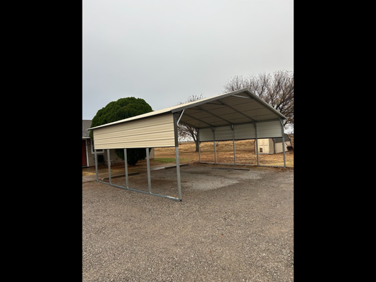 22’x20’x7’ Carport - Horizontal A Frame Roof