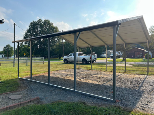 20’x20’x7’ Carport - Horizontal A Frame Roof