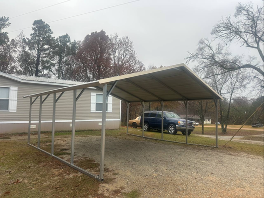 24’x20’x7’ Carport - Horizontal A Frame Roof