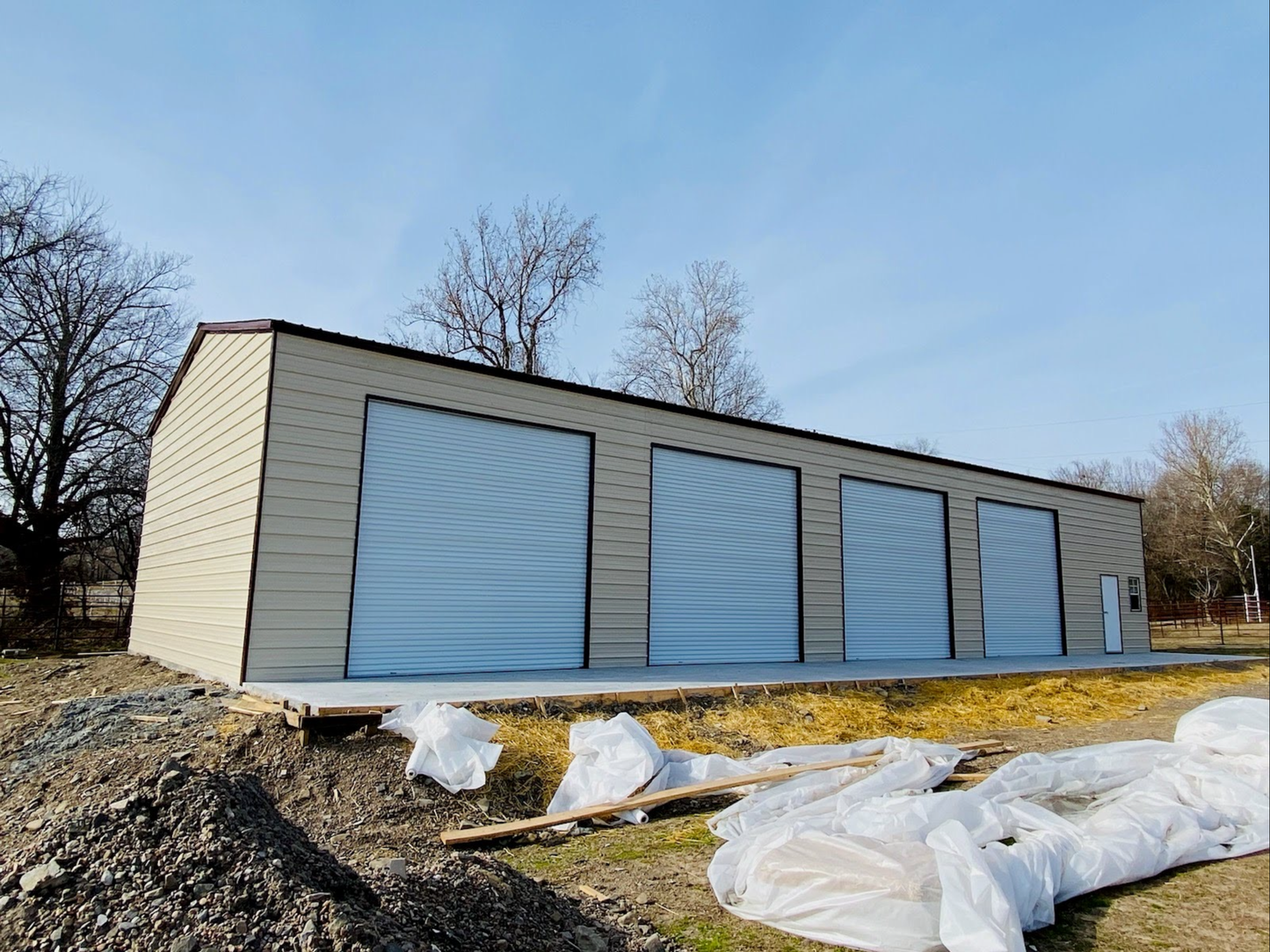 30’x60’x12’ Garage - Vertical A Frame Roof