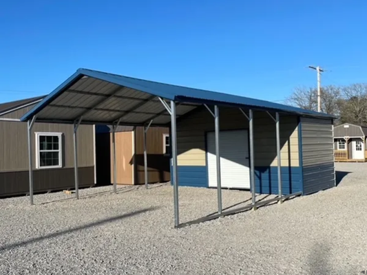 20’x30’x8’ Combo Unit - Vertical A Frame Roof