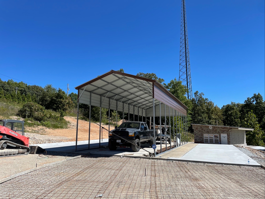18’x50’x14’ RV Cover - Vertical A Frame Roof