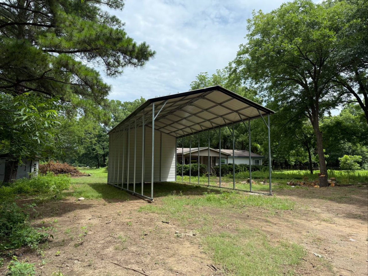 18’x40’x12’ RV Cover - Vertical A Frame Roof