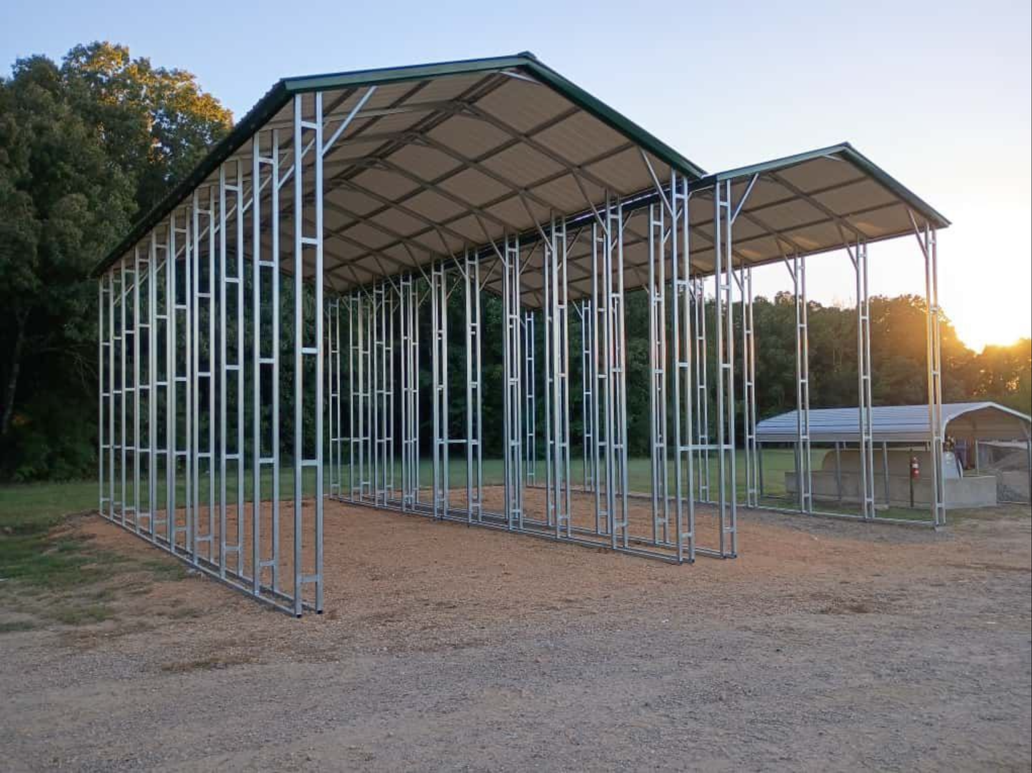 20’x36’x12’ RV Cover - Vertical A Frame Roof