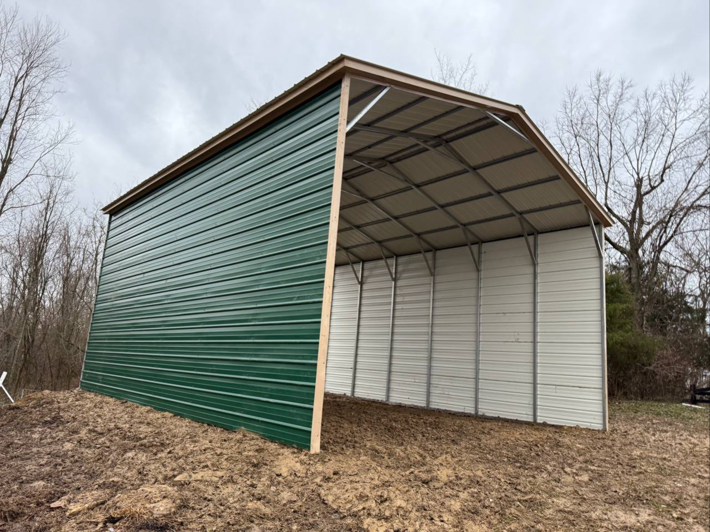 24’x30’x12’ RV Cover - Vertical A Frame Roof