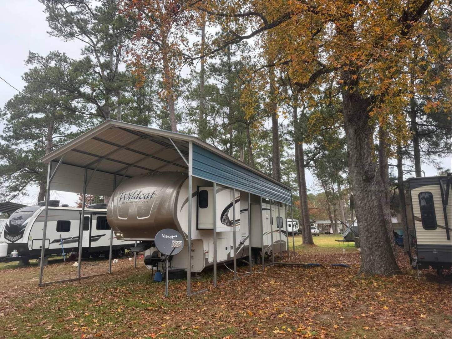 18’x40’x12’ RV Cover - Vertical A Frame Roof