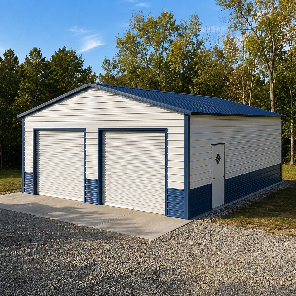 24’x30’x9’ Two Car Garage